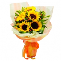 5 pcs. Sunflower in Bouquet pampanga